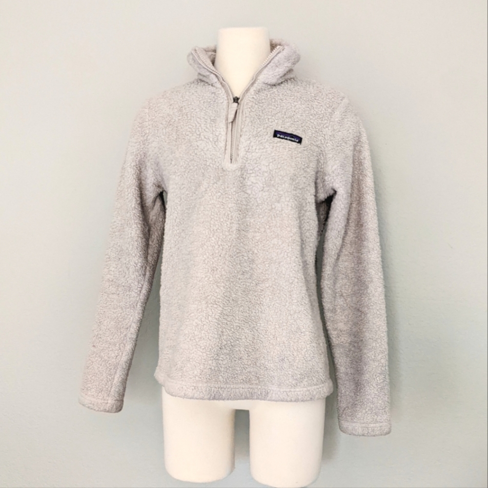 Patagonia Oatmeal / Beige Pullover Zip Collar